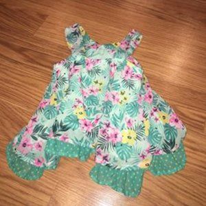 Hawaiian Print Lose Flowy Print Kids Top
